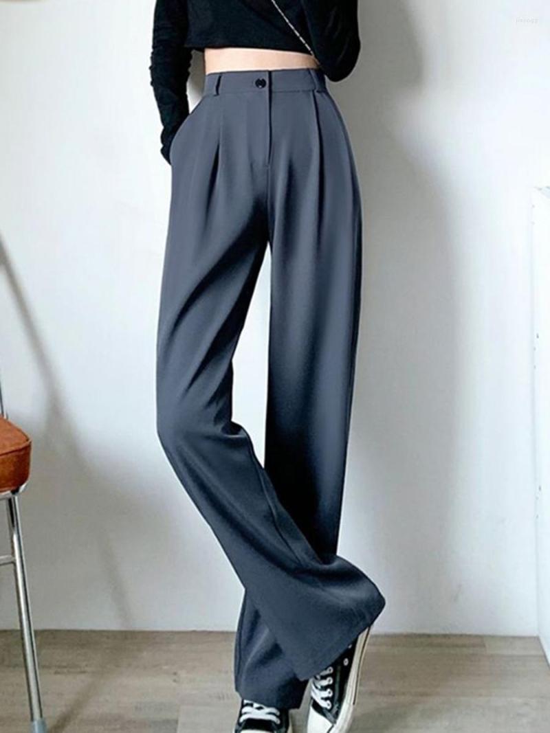 Women's Pants Solid Color Classic Suit Pant Women 2023 Loose High Waist Casual Wide Leg Trousers Korean Style Office Straight Lady, Purple
Women's Pants Solid Color Classic Suit Pant Women 2023 Loose High Waist Casual Wide Leg Trousers Korean Style Office Straight Lady, Purple