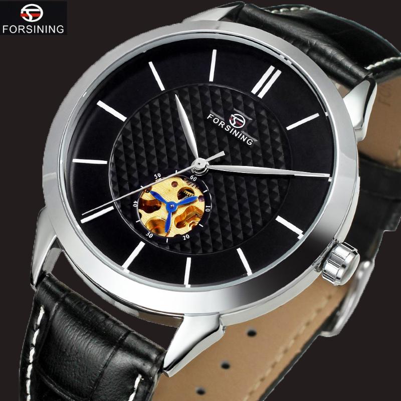Wristwatches Fashion Men's Watches Durable Leather Strap Luxury Wrist Watch Silver Case Mechanical Automatic For Men, Silver black
Wristwatches Fashion Men's Watches Durable Leather Strap Luxury Wrist Watch Silver Case Mechanical Automatic For Men, Silver black