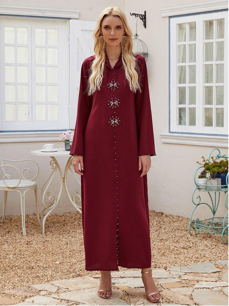 Ethnic Clothing Red Abaya Dubai Turkey Islam Arabic Muslim Hijab Long Dress Kaftan Morocco Robe Longue Femme Abayas Dresses For Women Caftan
Ethnic Clothing Red Abaya Dubai Turkey Islam Arabic Muslim Hijab Long Dress Kaftan Morocco Robe Longue Femme Abayas Dresses For Women Caftan