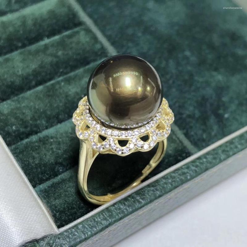 Cluster Rings D327 Pearl Ring FIne Jewelry 925 Sterling Silver Natural 13-14mm Fresh Water Peacock Green Black For Women
Cluster Rings D327 Pearl Ring FIne Jewelry 925 Sterling Silver Natural 13-14mm Fresh Water Peacock Green Black For Women