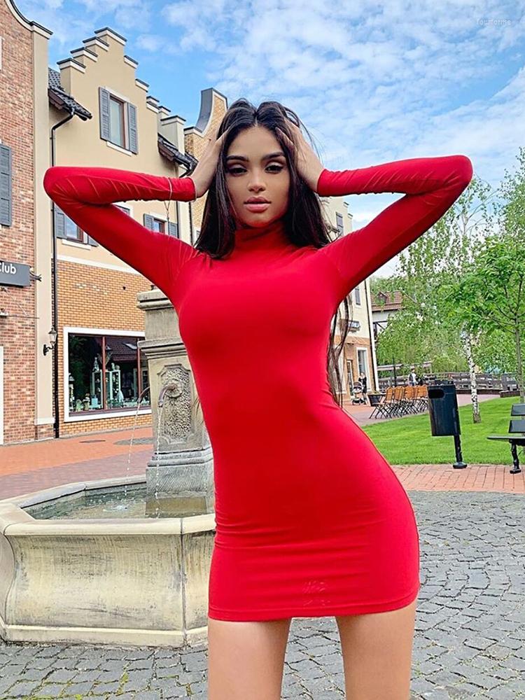 Casual Dresses Sexy Long Sleeve Women Bodycon Mini Dress Mature Bandage High Neck Soild Color Vestidos Para Mujer 2023, Zy9969-red
Casual Dresses Sexy Long Sleeve Women Bodycon Mini Dress Mature Bandage High Neck Soild Color Vestidos Para Mujer 2023, Zy9969-red