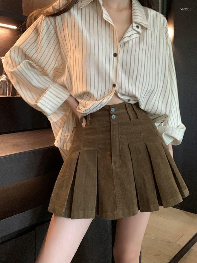 Skirts High Waist Pleated Skirt A-line Thin Short Pure Sexy Ropa Mujer Mini Clothes For Women, With safety pants
Skirts High Waist Pleated Skirt A-line Thin Short Pure Sexy Ropa Mujer Mini Clothes For Women, With safety pants