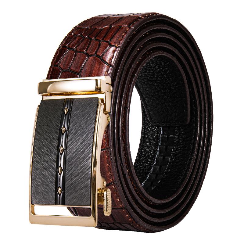 Belts Designer Men High Quality Genuine Leather Strap Automatic Buckle Crocodile For DiBanGuBeltsBelts, Black
Belts Designer Men High Quality Genuine Leather Strap Automatic Buckle Crocodile For DiBanGuBeltsBelts, Black