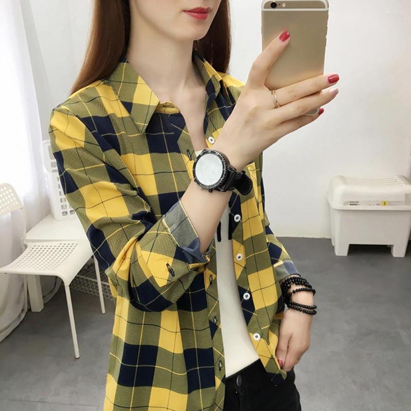 Women's Blouses Modern Lady Blouse Lapel Collar Plaid Print Women Shirt Soft Comfortable Female Clothing, Green
Women's Blouses Modern Lady Blouse Lapel Collar Plaid Print Women Shirt Soft Comfortable Female Clothing, Green