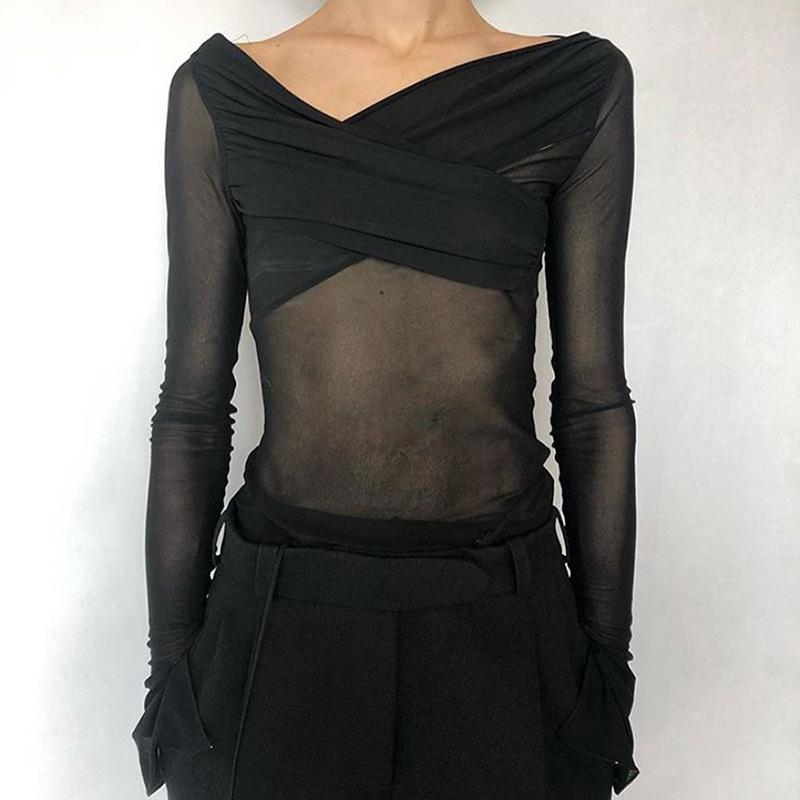 Women' Jumpsuits & Rompers BKLD Women Fall Clothing 2023 Woman Bodysuit Long Sleeve Top Sexy Club Outfits Off The Shoulder Mesh See Through, Black
Women' Jumpsuits & Rompers BKLD Women Fall Clothing 2023 Woman Bodysuit Long Sleeve Top Sexy Club Outfits Off The Shoulder Mesh See Through, Black