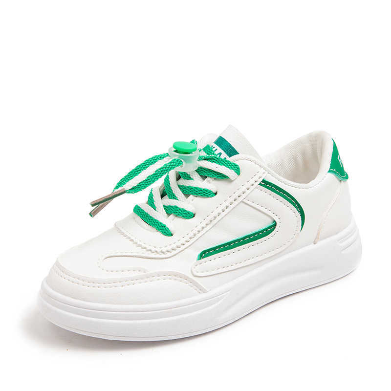 Girls' Sports Shoes Fall 1 New Leather Lace Up Primary School Boys' Casual Shoes Middle and Large Chil1en's Small White Shoes, Green
Girls' Sports Shoes Fall 1 New Leather Lace Up Primary School Boys' Casual Shoes Middle and Large Chil1en's Small White Shoes, Green