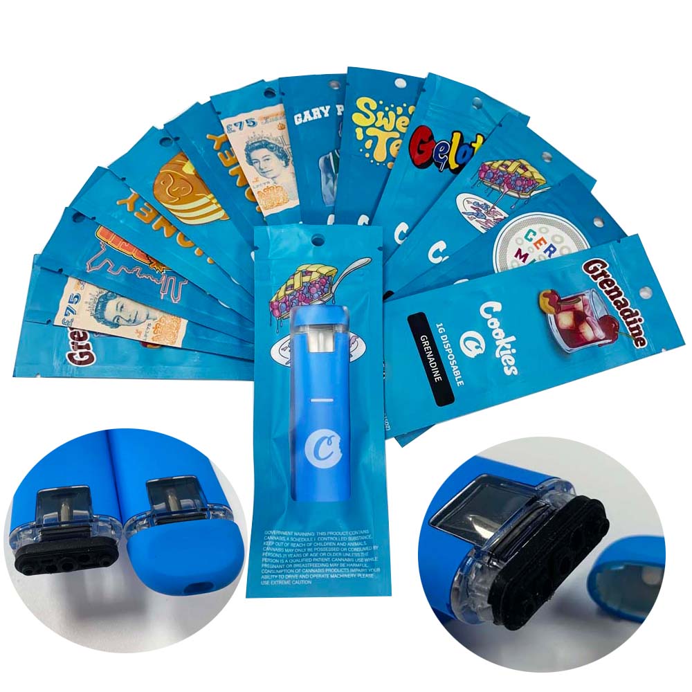 Cookies Disposable Vape Pens E cigarettes Starter kit 360mAh Rechargeable Battery empty 1.0 grams cartridges ceramic coil 1ml pods with packaging
Cookies Disposable Vape Pens E cigarettes Starter kit 360mAh Rechargeable Battery empty 1.0 grams cartridges ceramic coil 1ml pods with packaging