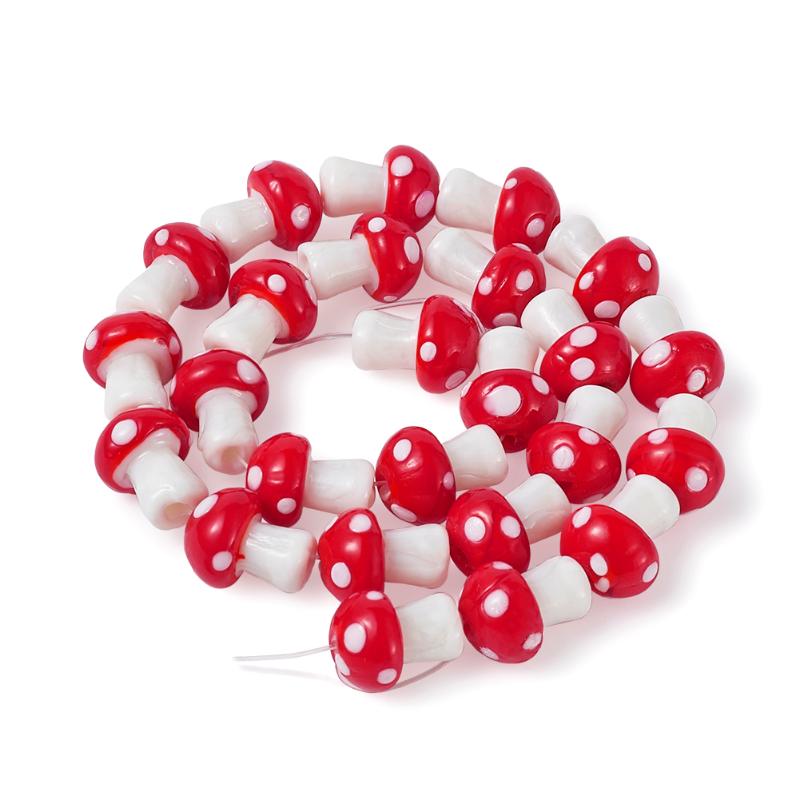 Beads Other 20pcs/strand Red Pink Mixed Color Mushroom Shape Lampwork Glass Loose For DIY Jewelry Making Findings BeadsOther
Beads Other 20pcs/strand Red Pink Mixed Color Mushroom Shape Lampwork Glass Loose For DIY Jewelry Making Findings BeadsOther