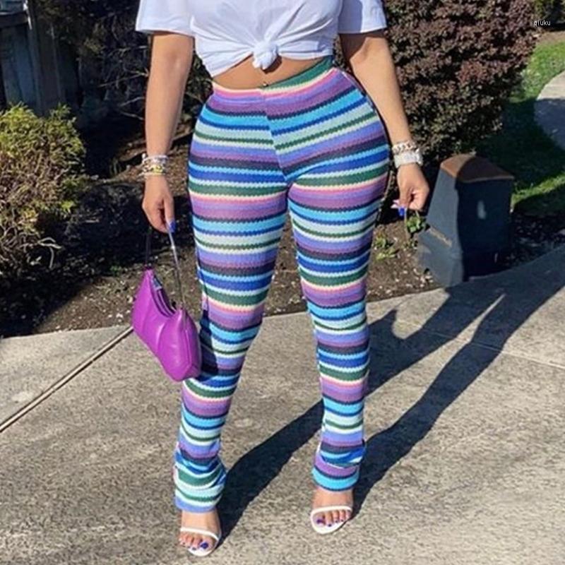 Women' Pants Wishyear 2023 Sexy High Waist Leggings Joggers Colorful Striped Knitted Stacked Flare Women Fashion Autumn Streetwear, Purple brown
Women' Pants Wishyear 2023 Sexy High Waist Leggings Joggers Colorful Striped Knitted Stacked Flare Women Fashion Autumn Streetwear, Purple brown