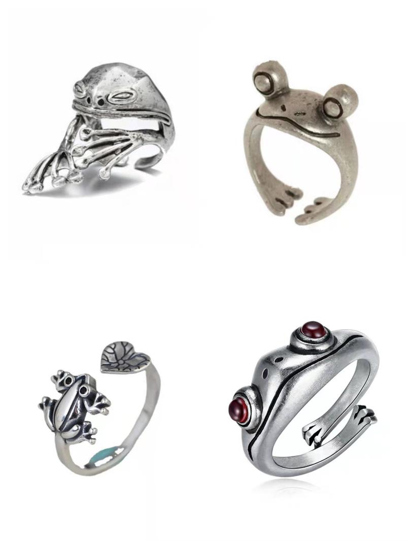 Cluster Rings Vintage Red Garnet Frog Ring Jumping Frogs Open Adjustable Foe Women Finger Jewelry Party Lover Gift Couple Valentine
Cluster Rings Vintage Red Garnet Frog Ring Jumping Frogs Open Adjustable Foe Women Finger Jewelry Party Lover Gift Couple Valentine