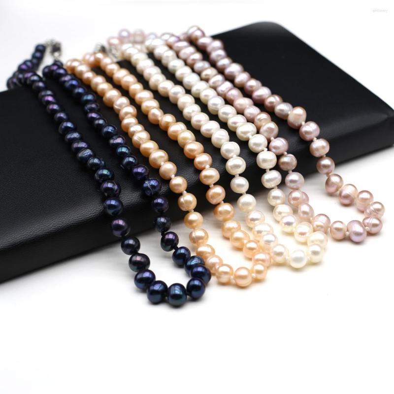 Chains 7-8mm Natural Freshwater Pearl Necklaces For Women Ladies Luxury Quality Choker Jewelry Accessories Love Wedding Gifts Wholesale
Chains 7-8mm Natural Freshwater Pearl Necklaces For Women Ladies Luxury Quality Choker Jewelry Accessories Love Wedding Gifts Wholesale