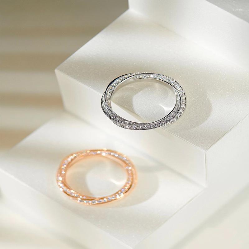 Cluster Rings Classic Fashion Vortex Zirconia Ring Original High Quality Logo Delicate And Simple Women's Holiday Gift
Cluster Rings Classic Fashion Vortex Zirconia Ring Original High Quality Logo Delicate And Simple Women's Holiday Gift