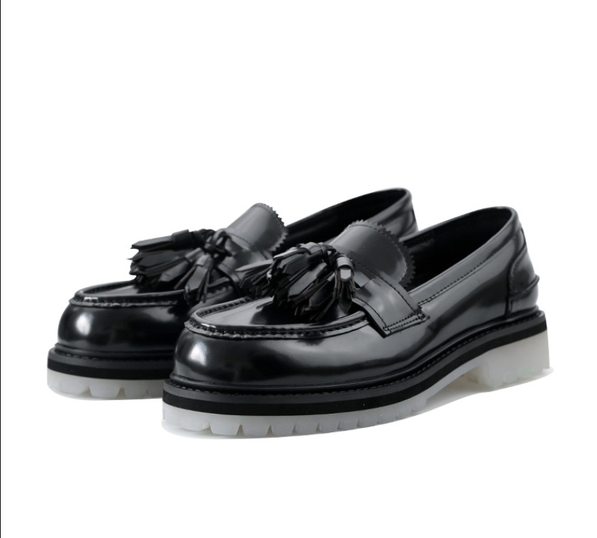 Black Tassel Fringe Driving Loafers Slip on Gentlemen Oxfords Male Wedding Dress Shoes Handmade Office Shoe Big Size 38-46
Black Tassel Fringe Driving Loafers Slip on Gentlemen Oxfords Male Wedding Dress Shoes Handmade Office Shoe Big Size 38-46