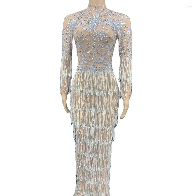 Stage Wear Sparkly Rhinestone Women Dress Hook Flower Hollow Tassel Nude Tight Stretch Drag Queen Nightclub Costume Bar Dance Outfit
Stage Wear Sparkly Rhinestone Women Dress Hook Flower Hollow Tassel Nude Tight Stretch Drag Queen Nightclub Costume Bar Dance Outfit