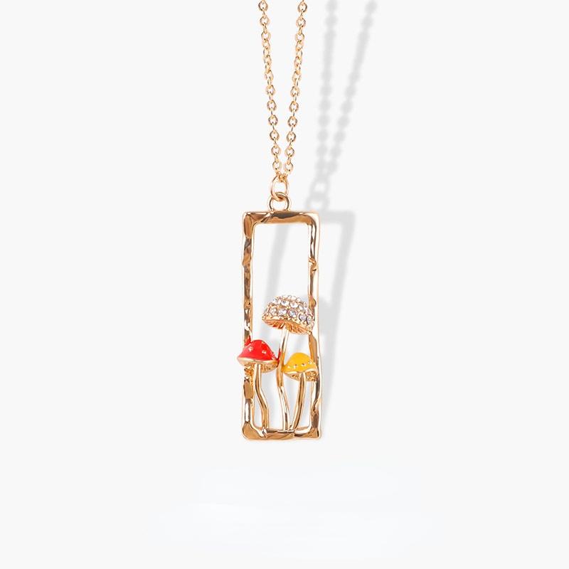 Chains Makersland Unique Mushroom Necklace Cute Gold Pendant Sweet Chain Necklaces Gifts For Girls Fashion Designer JewelryChains
Chains Makersland Unique Mushroom Necklace Cute Gold Pendant Sweet Chain Necklaces Gifts For Girls Fashion Designer JewelryChains