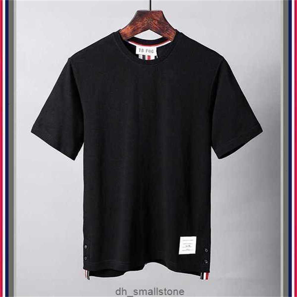 Men' and Women' Summer Tb Striped Cotton Round Neck Short-sleeved T-shirt with Ribbon on the Back Thomnew 2023wjo9, As pictures
Men' and Women' Summer Tb Striped Cotton Round Neck Short-sleeved T-shirt with Ribbon on the Back Thomnew 2023wjo9, As pictures