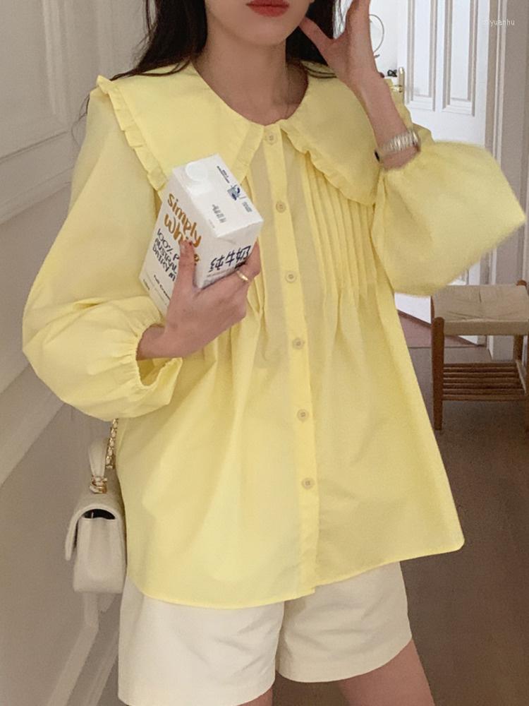 Women's Blouses Pleated Solid Color Sweet Shirt For Women Korean Puff Sleeve Blouse 2023 Spring Autumn Tide Chic Blusas Tops M327, White
Women's Blouses Pleated Solid Color Sweet Shirt For Women Korean Puff Sleeve Blouse 2023 Spring Autumn Tide Chic Blusas Tops M327, White