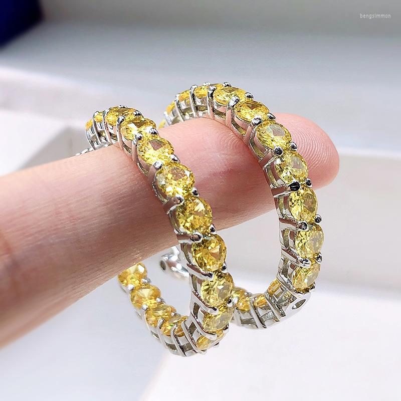Hoop Earrings Romantic Topaz Earring Real 925 Sterling Silver Jewelry Party Wedding For Women Bridal Engagement Bijou
Hoop Earrings Romantic Topaz Earring Real 925 Sterling Silver Jewelry Party Wedding For Women Bridal Engagement Bijou
