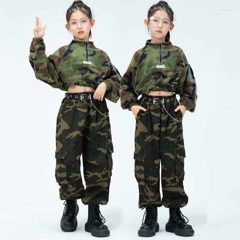 Stage Wear Girls Jazz Dance Costumes High-Waisted Camouflage Catwalk Suit Hip Hop Ballroom Performance Rave Clothes DQS11972, 2pcs
Stage Wear Girls Jazz Dance Costumes High-Waisted Camouflage Catwalk Suit Hip Hop Ballroom Performance Rave Clothes DQS11972, 2pcs