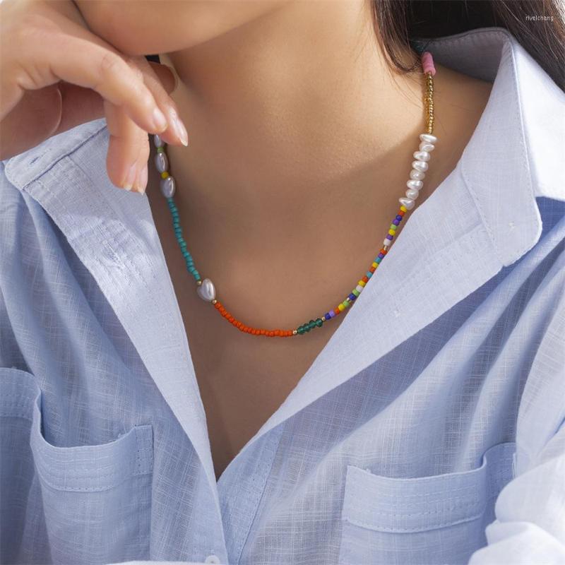 Pendant Necklaces Fashion Vintage Wild Colored Rice Beads Heart Shaped Faux Pearls Necklace For Women Female Boho Simple Cute Choker Jewelry
Pendant Necklaces Fashion Vintage Wild Colored Rice Beads Heart Shaped Faux Pearls Necklace For Women Female Boho Simple Cute Choker Jewelry