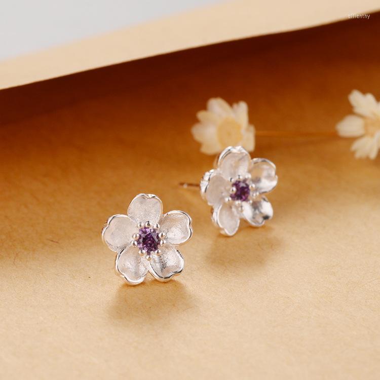 Stud Earrings Real 925 Sterling Silver Flower For Women Girls Fashion Sterling-silver-jewelry Brincos BrincoStud Effi22
Stud Earrings Real 925 Sterling Silver Flower For Women Girls Fashion Sterling-silver-jewelry Brincos BrincoStud Effi22