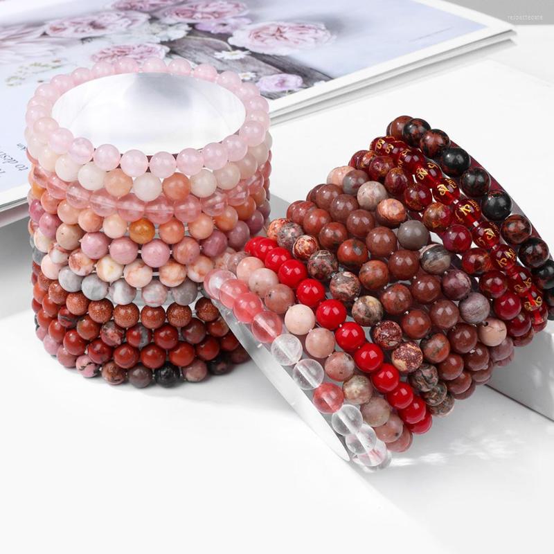 Strand Red Stone Bracelet For Women Men Agates Pink Quartzs Tiger Eye Amethysts Beaded Healing Natural Meditation Bangle
Strand Red Stone Bracelet For Women Men Agates Pink Quartzs Tiger Eye Amethysts Beaded Healing Natural Meditation Bangle