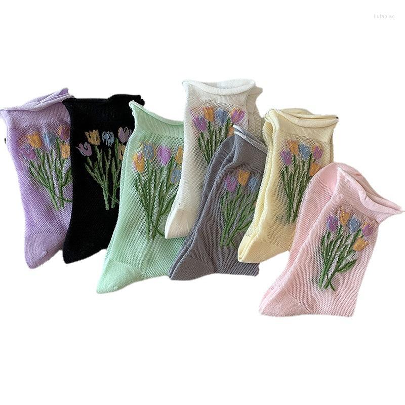 Women Socks 3pcs Woman Spring Summer Flower Hollow Out Soft Cute Cotton Middle Tube Mesh Lace Thin Girl
Women Socks 3pcs Woman Spring Summer Flower Hollow Out Soft Cute Cotton Middle Tube Mesh Lace Thin Girl