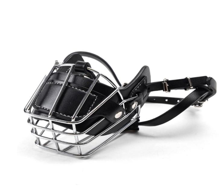 Black Large Medium Dog Muzzle Metal Wire Basket Leather Antibite Masks Mouth Cover Bark Chew Muzzle Pet Breathable Safety Mask 2016126448
Black Large Medium Dog Muzzle Metal Wire Basket Leather Antibite Masks Mouth Cover Bark Chew Muzzle Pet Breathable Safety Mask 2016126448