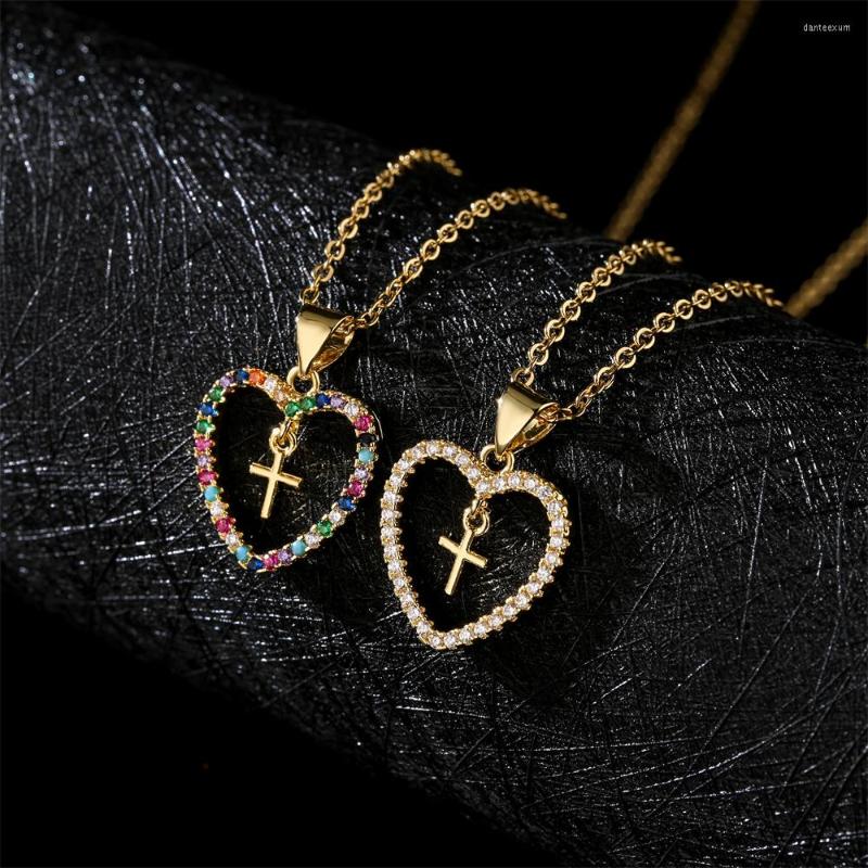 Pendant Necklaces BUY Brand High Quality Gold Color Copper Party Jewelry Luxury CZ Trendy Cross Heart Necklace For Women Girl Gift
Pendant Necklaces BUY Brand High Quality Gold Color Copper Party Jewelry Luxury CZ Trendy Cross Heart Necklace For Women Girl Gift