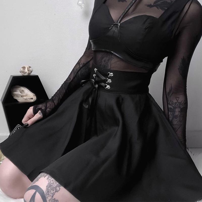 Skirts Gothic Ins Vintage Skirt Women Dark Black High Waist Lacing Zipper 2023 Streetwear Fashion Casual Pleated Female, Black skirt
Skirts Gothic Ins Vintage Skirt Women Dark Black High Waist Lacing Zipper 2023 Streetwear Fashion Casual Pleated Female, Black skirt