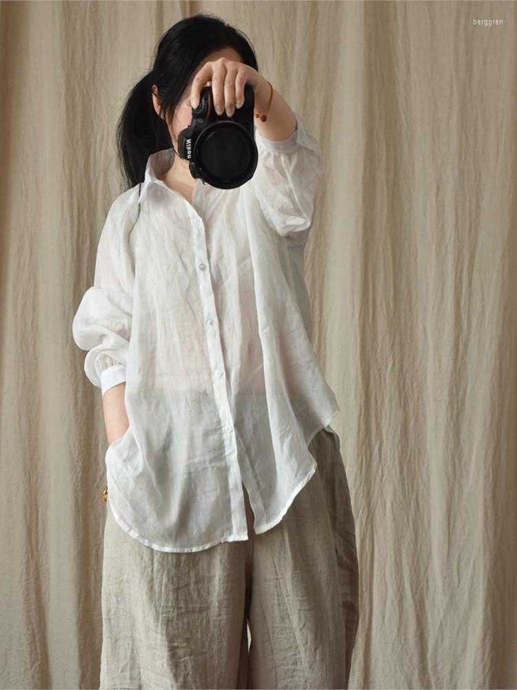 Women's Blouses Women Loose Solid Color Thin Blouse Ladies Spring Summer Shirt 2023 Vintage Ramie Shirts Sunscreen, Black
Women's Blouses Women Loose Solid Color Thin Blouse Ladies Spring Summer Shirt 2023 Vintage Ramie Shirts Sunscreen, Black