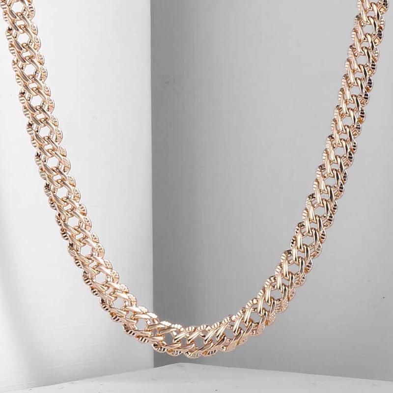 Chains 5.5mm Womens Mens Necklace 585 Rose Gold Color Hammered Venitian Link Chain Fashion Jewelry 20inch 24inch CN10Chains
Chains 5.5mm Womens Mens Necklace 585 Rose Gold Color Hammered Venitian Link Chain Fashion Jewelry 20inch 24inch CN10Chains