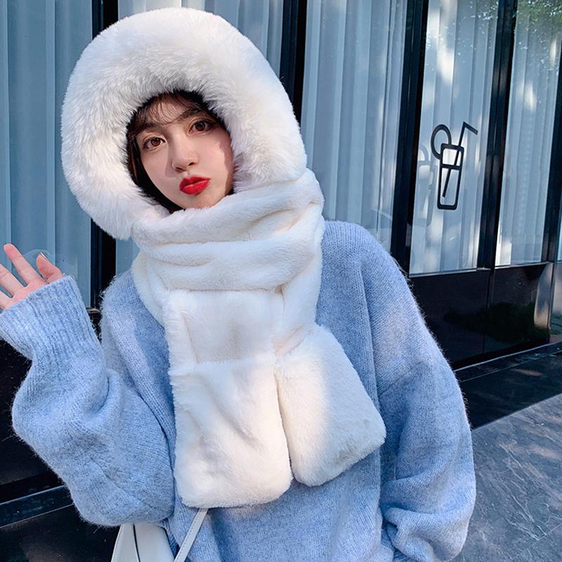 Berets Plush Hat Scarf Gloves One-piece Cap Women Winter Thickened Net Red To Keep Warm Lei Feng Wholesale All-match FashionBerets, Pink
Berets Plush Hat Scarf Gloves One-piece Cap Women Winter Thickened Net Red To Keep Warm Lei Feng Wholesale All-match FashionBerets, Pink