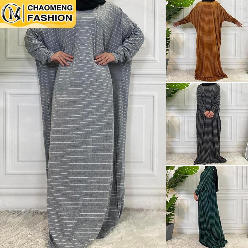 Ethnic Clothing Eid Modest Stripe Maxi Turkey Islamic Bat Sleeve Casual Loose Free Size Muslim For Women Hijab Dress Kaftan Dubai Abaya
Ethnic Clothing Eid Modest Stripe Maxi Turkey Islamic Bat Sleeve Casual Loose Free Size Muslim For Women Hijab Dress Kaftan Dubai Abaya