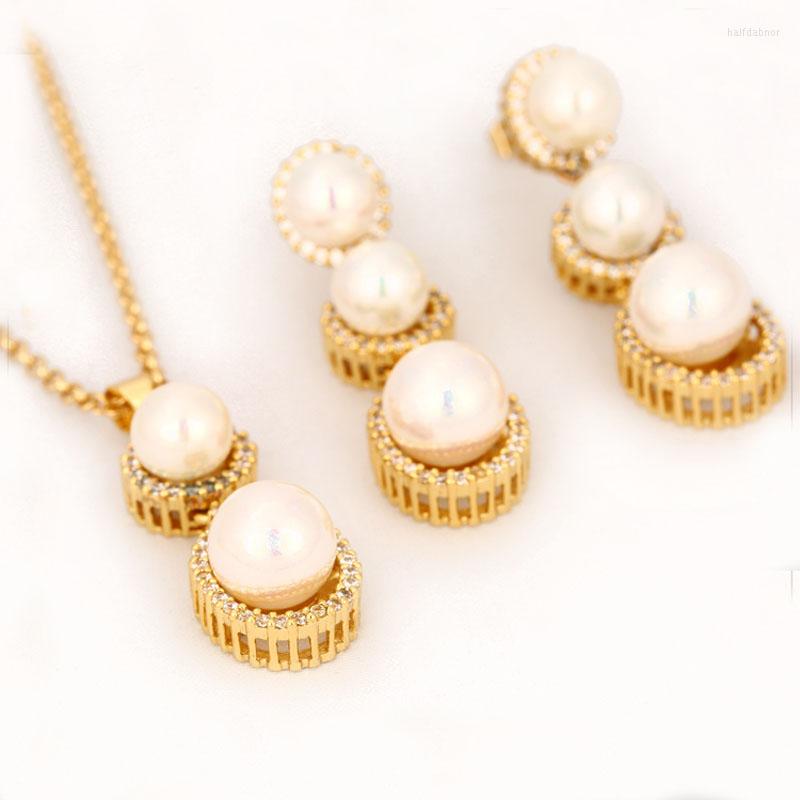 Necklace Earrings Set Kfvanfi Fashion Design Imitation Pearl Jewelry Classic White Gold Color Copper, Picture shown
Necklace Earrings Set Kfvanfi Fashion Design Imitation Pearl Jewelry Classic White Gold Color Copper, Picture shown