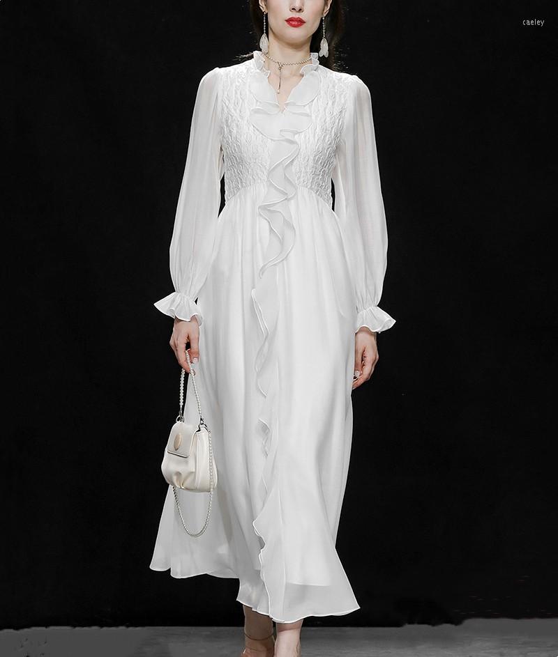 Casual Dresses LINDA DELLA 2023 Fashion Designer Women Summer Models Temperament White V-neck Flowing Flared Sleeve Slim
Casual Dresses LINDA DELLA 2023 Fashion Designer Women Summer Models Temperament White V-neck Flowing Flared Sleeve Slim