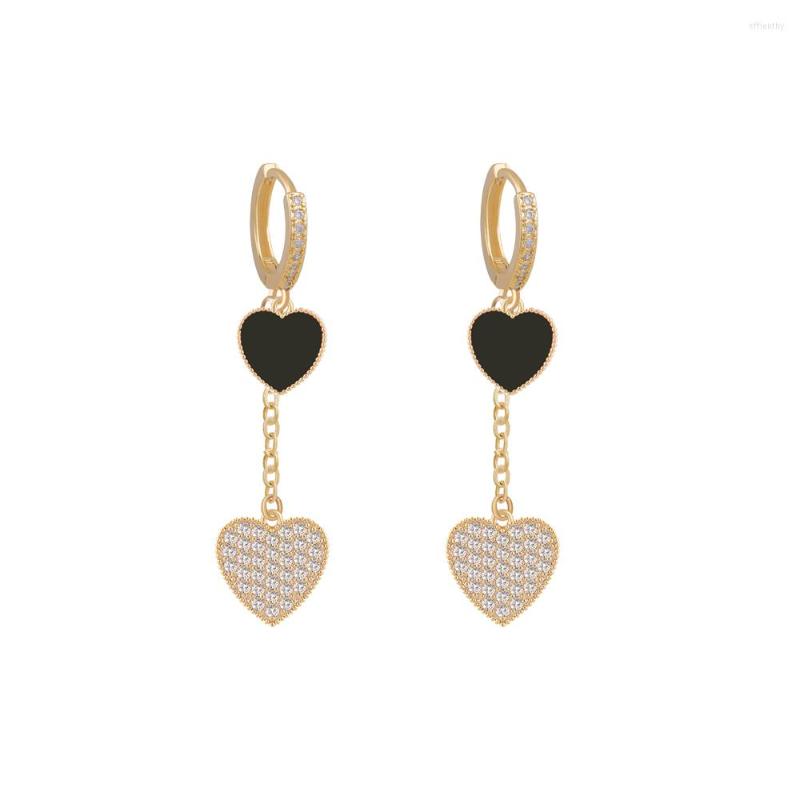 Dangle Earrings Long Tassel Heart-shaped Women's Fashion Love Piercing Ear Needles Hypoallergenic Zircon High-end Jewelry Birthday Gift
Dangle Earrings Long Tassel Heart-shaped Women's Fashion Love Piercing Ear Needles Hypoallergenic Zircon High-end Jewelry Birthday Gift