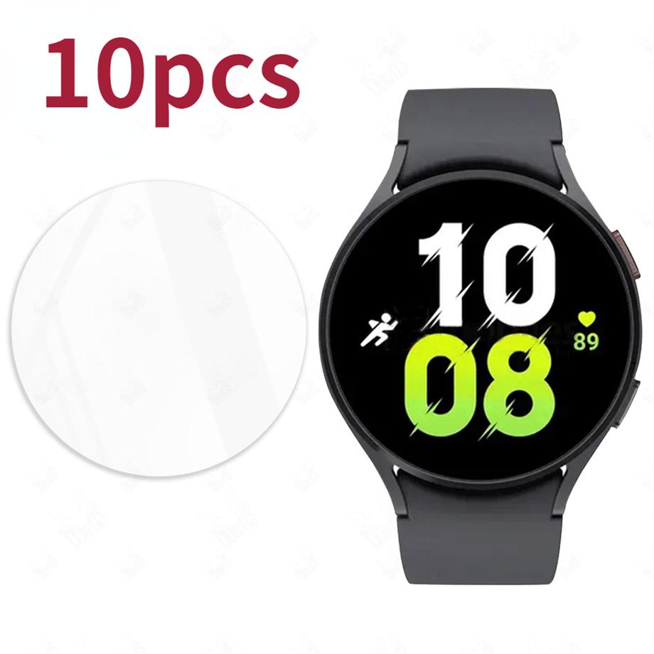 10PCS For Samsung Galaxy Watch 5 Pro 45MM 44MM 40MM Tempered Glass Screen Protector Smart Watch Clear HD AntiScratch Protection F