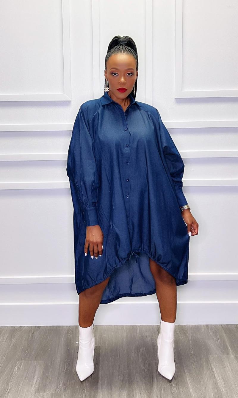 Casual Dresses 2023 High-end Shirt Dress Youong Lazy Full Sleeve Drawstring Style Women Long Loose, Black
Casual Dresses 2023 High-end Shirt Dress Youong Lazy Full Sleeve Drawstring Style Women Long Loose, Black