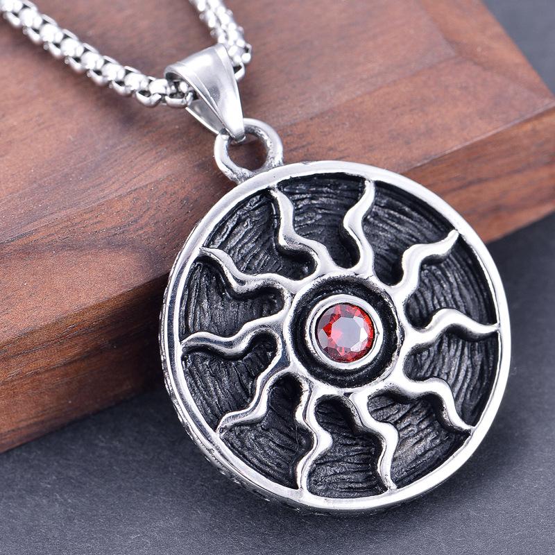 Pendant Necklaces European Men's Jewelry Stainless Steel Sun Shape Necklace Hip Hop Style Fashion
Pendant Necklaces European Men's Jewelry Stainless Steel Sun Shape Necklace Hip Hop Style Fashion
