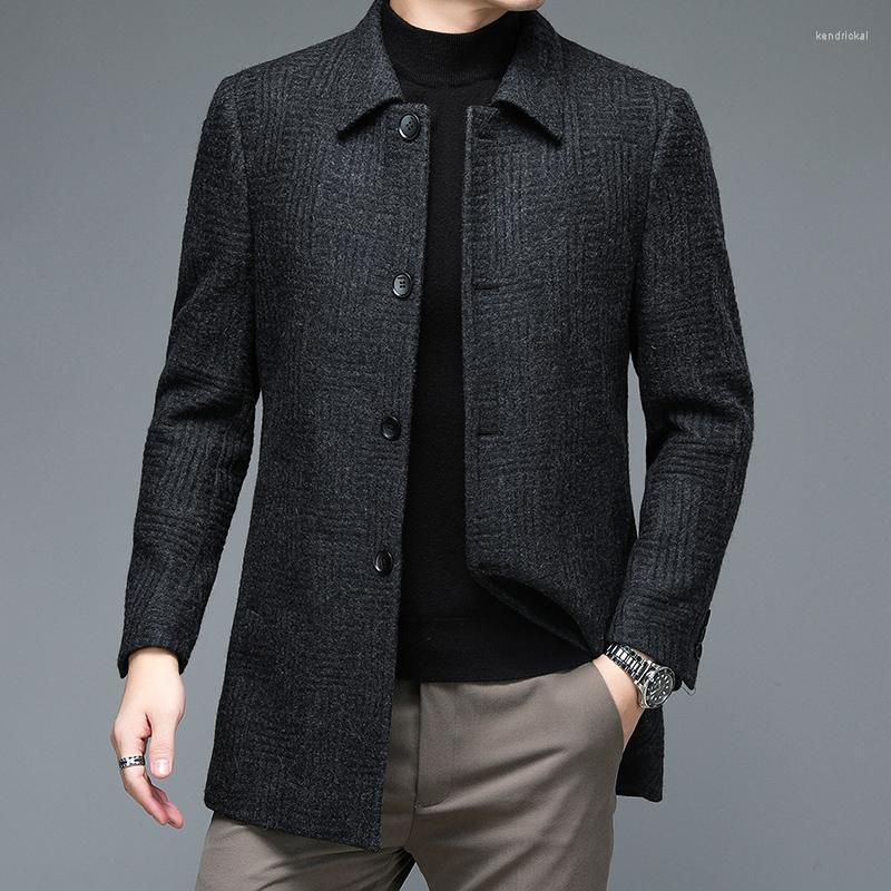 Men's Wool & Blends 2023 Autumn Winter Woolen Men Long Blazers Single-breasted Casual Slim Fit Suit Jacket Business Wedding Dress Coat Ropa, Gray
Men's Wool & Blends 2023 Autumn Winter Woolen Men Long Blazers Single-breasted Casual Slim Fit Suit Jacket Business Wedding Dress Coat Ropa, Gray