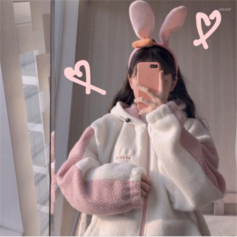Women's Jackets 2023 Fall Winter Korean Preppy Style Women Coat Embroidery Imitation Lambswool Female Jacket Kawaii Sweet Japanese Girl Y2k, Pink
Women's Jackets 2023 Fall Winter Korean Preppy Style Women Coat Embroidery Imitation Lambswool Female Jacket Kawaii Sweet Japanese Girl Y2k, Pink