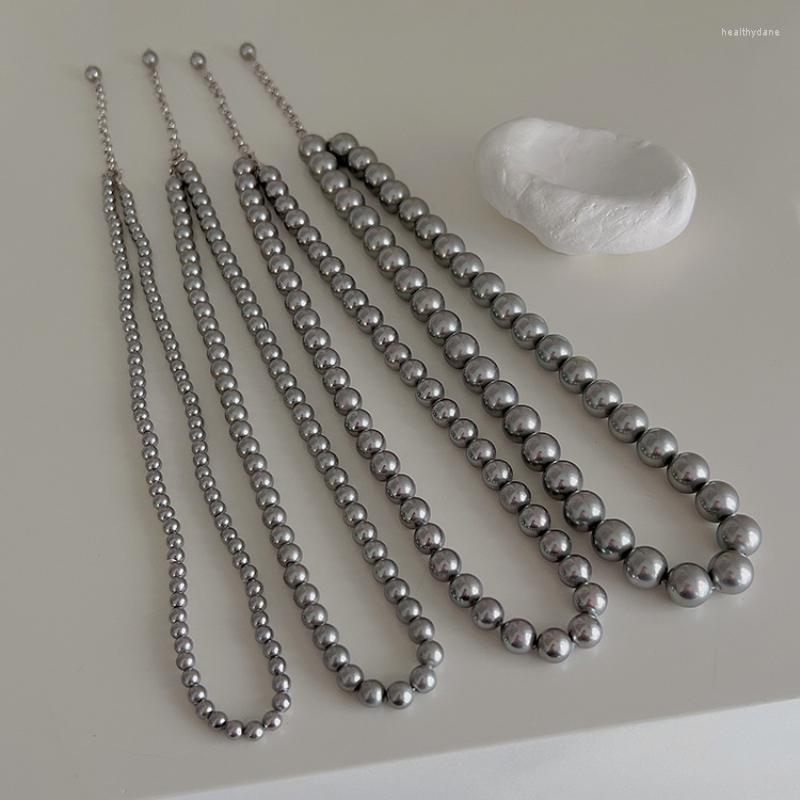 Choker Minar Exquisite 4mm 6mm 8mm 10mm Grey Color Round Pearl Beads Chain Necklace For Women Wholesale Birthday Gift
Choker Minar Exquisite 4mm 6mm 8mm 10mm Grey Color Round Pearl Beads Chain Necklace For Women Wholesale Birthday Gift