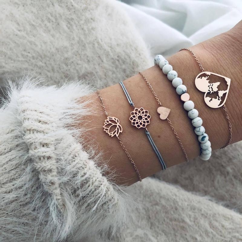 Strand Summer Jewelry Personality Lotus Zircon Love Bracelet Pattern Beaded Five-piece Women
Strand Summer Jewelry Personality Lotus Zircon Love Bracelet Pattern Beaded Five-piece Women