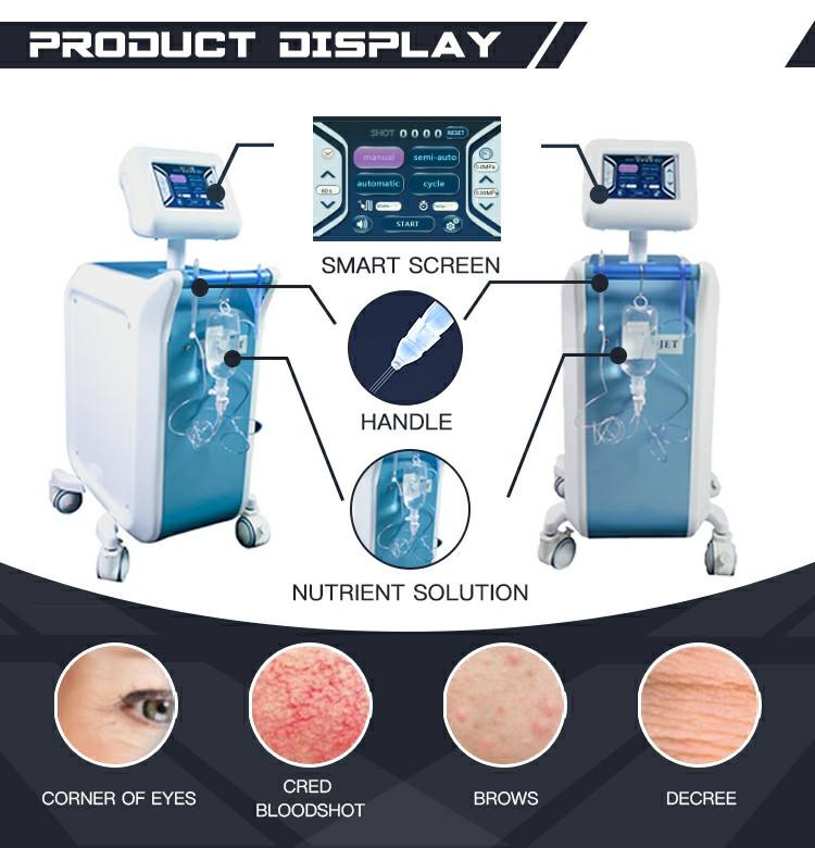 Strong Power No-Needle Mesotherapy Age Spots Pigment Removal Oxygen Aqua Jet Peel Machine Water Oxygen Jet Peel Beauty Equipment