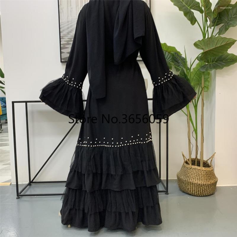 Ethnic Clothing Women Muslim Beading Open Kimono Abaya Cardigans Nidha Layered Mesh Dubai Turkey Modest Outwear Arab Islam Hijab Dress Black
Ethnic Clothing Women Muslim Beading Open Kimono Abaya Cardigans Nidha Layered Mesh Dubai Turkey Modest Outwear Arab Islam Hijab Dress Black