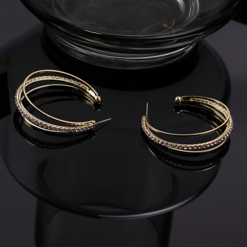 Hoop Earrings Gold Plated Geometric Fashion Wedding Engagement Stud For Women & Huggie
Hoop Earrings Gold Plated Geometric Fashion Wedding Engagement Stud For Women & Huggie