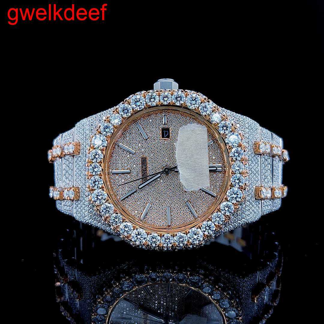 Wristwatches Luxury Custom Bling Iced Out Watches White Gold Plated Moiss anite Diamond Watchess 5A high quality replication Mechanical 24T5, Black
Wristwatches Luxury Custom Bling Iced Out Watches White Gold Plated Moiss anite Diamond Watchess 5A high quality replication Mechanical 24T5, Black
