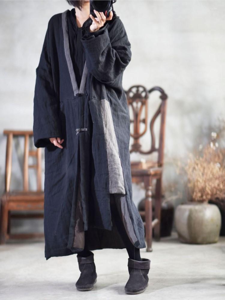 Women's Trench Coats Women Loose Linen Padded Coat Parkas Ladies Autumn Winter Long Outerwear Female Topcoat 2023, Black
Women's Trench Coats Women Loose Linen Padded Coat Parkas Ladies Autumn Winter Long Outerwear Female Topcoat 2023, Black