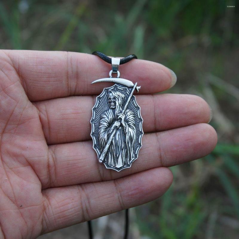 Pendant Necklaces 15PCS Grim Reaper Death God Skull Necklace Gothic Scythe Men Punk Biker Hip Jewelry
Pendant Necklaces 15PCS Grim Reaper Death God Skull Necklace Gothic Scythe Men Punk Biker Hip Jewelry